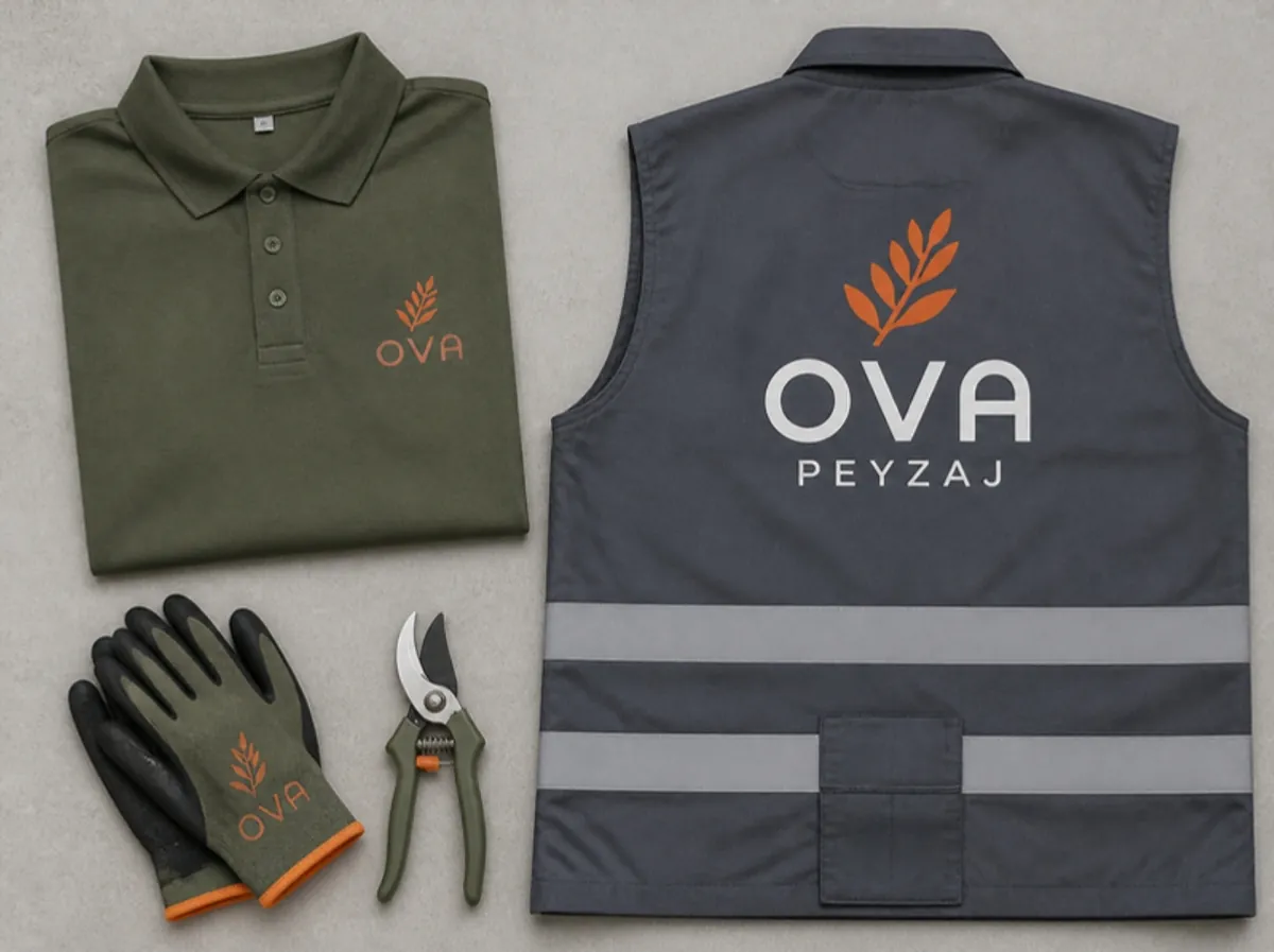 Ova Peyzaj polo, iş yeleği ve eldiven