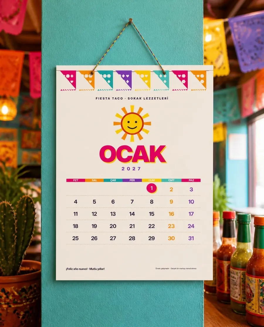 Takvim, Latin halk sanatı: Fiesta Taco